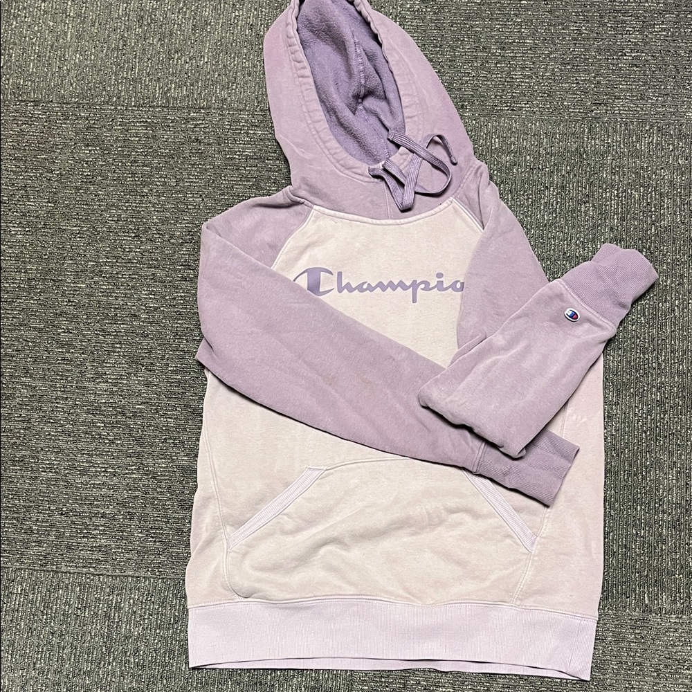 Champion Lavender Two-Tone Pullover Hoodie